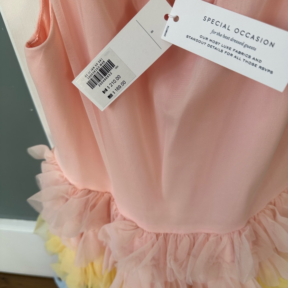 Janie and Jack Pink and Yellow Formal Dress